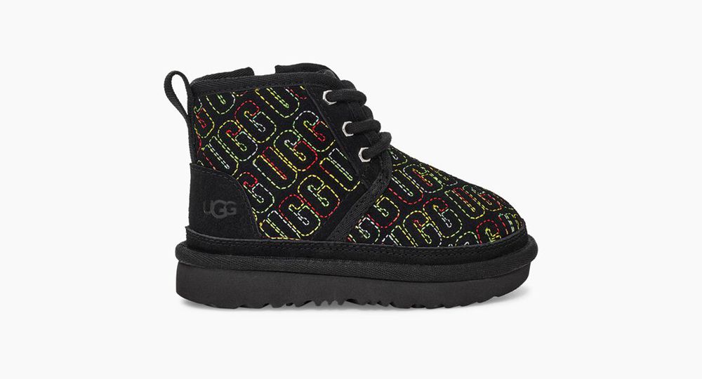 Ugg Classic Boot Toddlers - Ugg Neumel Ii Graphic Stitch Black - 128GQFNXU